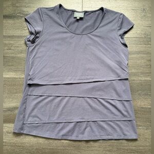 Milk Nursingwear Blue Short Sleeve T-Shirt Size Medium